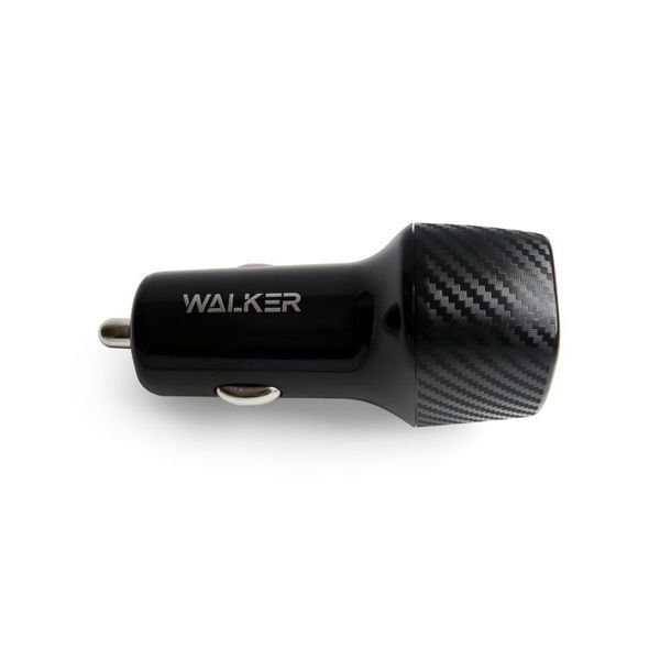 Автомобільний зарядний пристрій (адаптер) WALKER WCR-31 2USB / 15W black azp-walk-wcr35-bl фото