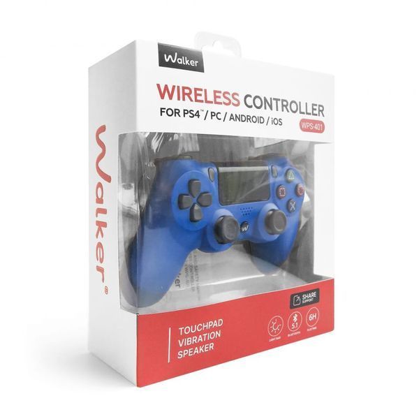 Бездротовий геймпад WALKER WPS-401 blue Gamepad_walker_wps401_blue фото