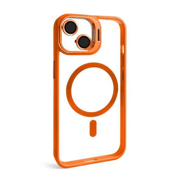 Чохол з функцією MagSafe для Apple iPhone 15 з підставкою та захистом для камер orange 2710000295280 фото