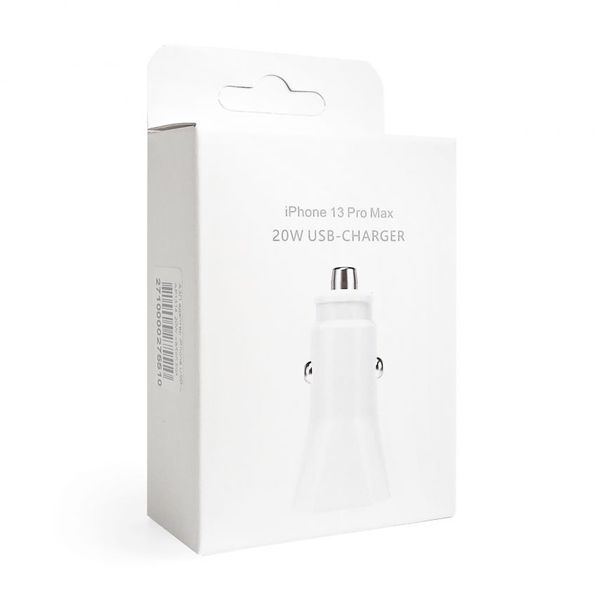 Автомобільний зарядний пристрій (адаптер) для Apple iPhone AP1314 PD / 20W white carton box logo azp-apple-ap1314-wh фото