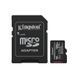 Карта пам'яті Kingston Canvas Select Plus MicroSDXC 128GB Class 10 UHS-I R150MB/s + SD-адаптер tf_card_Kingston_canvas_128-1 фото 1