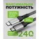 Кабель USB WALKER C995 240W Thunderbolt4 Type-C to Type-C black cabel-usb-walcker-c995-tc-tc-bl фото 3