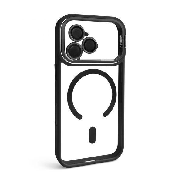 Чохол з функцією MagSafe для Apple iPhone 17 Pro з підставкою та захистом для камер black (03) 2710000334965 фото