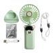 Портативний вентилятор Y-05 1200mAh green portvent-y05-green фото 2