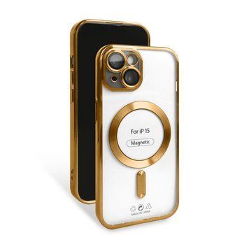 Чохол з функцією MagSafe для Apple iPhone 15 gold (3) 2710000285434 фото