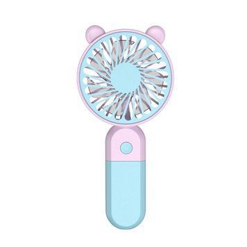 Портативний вентилятор Y-19 400mAh blue/pink portvent-y19-blue фото