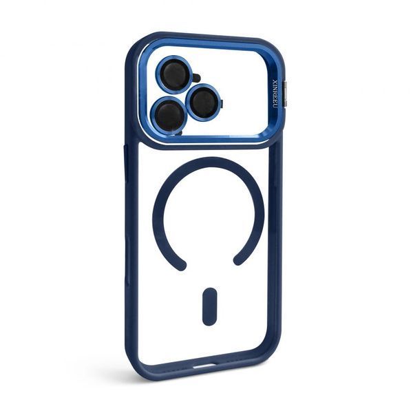 Чохол з функцією MagSafe для Apple iPhone 17 Pro з підставкою та захистом для камер dark blue (04) 2710000334972 фото