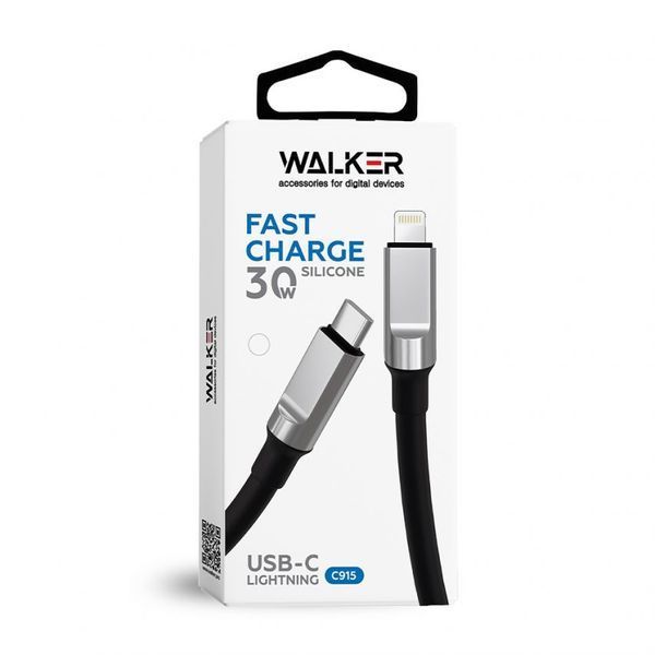 Кабель USB WALKER C915 Type-C to Lightning white cabel-usb-walcker-c915-ip-tc-wh фото