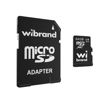 Карта пам'яті Wibrand MicroSDHC 64GB UHS-I Class 10 + SD-адаптер tf_card_wibrand_64-1 фото