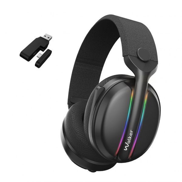 Ігрові навушники Bluetooth WALKER WBT-83 black navus-walker-wbt83-bl фото