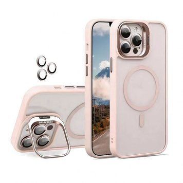 Чохол з функцією MagSafe для Apple iPhone 17 Pro з підставкою та захистом для камер pink (10) 2710000335016 фото