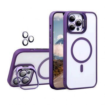 Чохол з функцією MagSafe для Apple iPhone 17 Pro з підставкою та захистом для камер violet (02) 2710000334958 фото