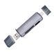Кардрідер 6в1 WALKER WCD-83 (вихід USB/Micro, Type-C) grey Reader_Walker_wcd83 фото 1
