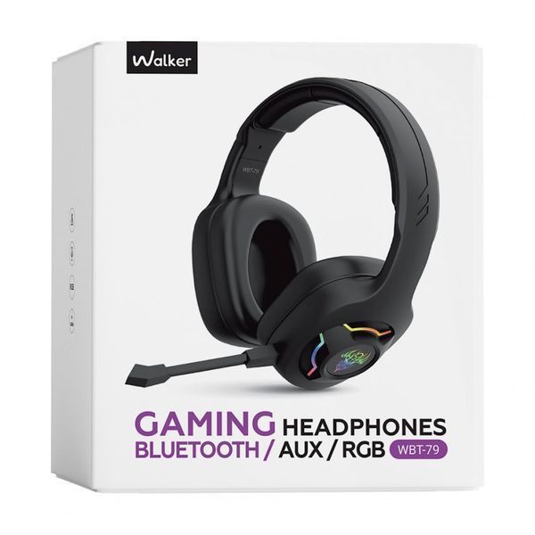 Ігрові навушники Bluetooth WALKER WBT-79 black navus-walker-wbt79-bl фото