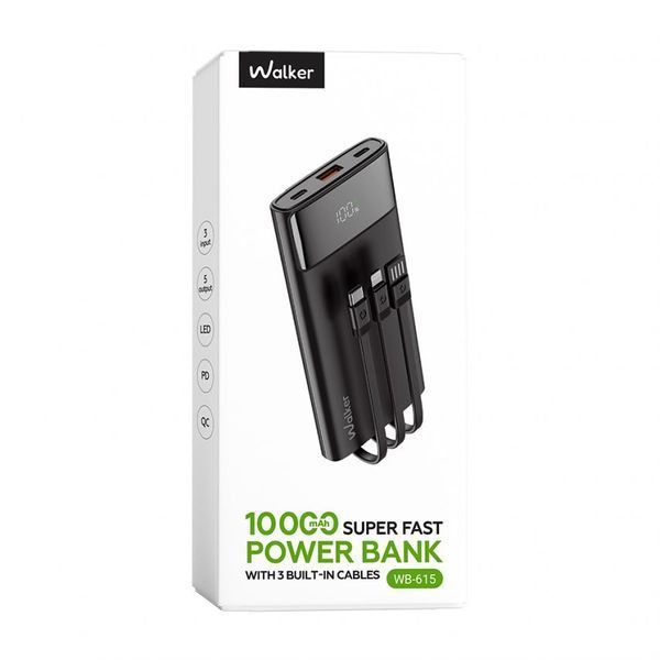 Power Bank WALKER WB-615 10000mAh black power-walker-wb615-bl фото
