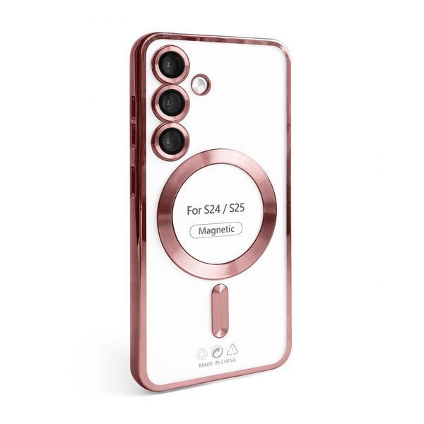 Чохол з функцією MagSafe для Samsung Galaxy S24/S921 (2024), S25/S931 (2025) rose gold (06) 2710000309178 фото