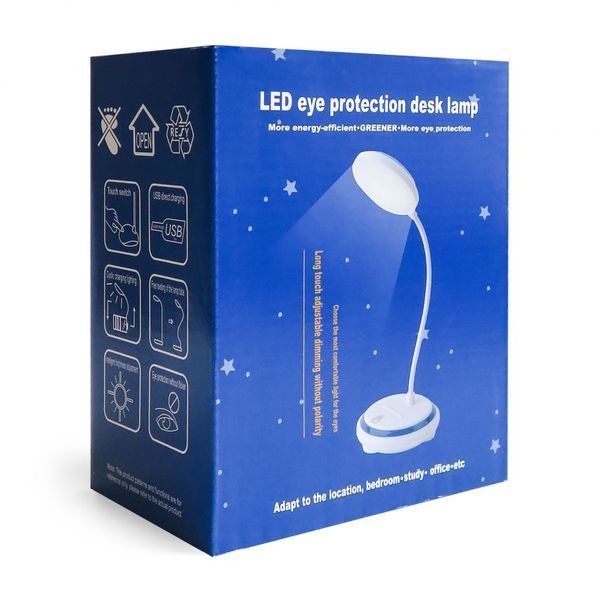 Настільна LED лампа T08 400mAh 6000K white led-lampa-t08 фото