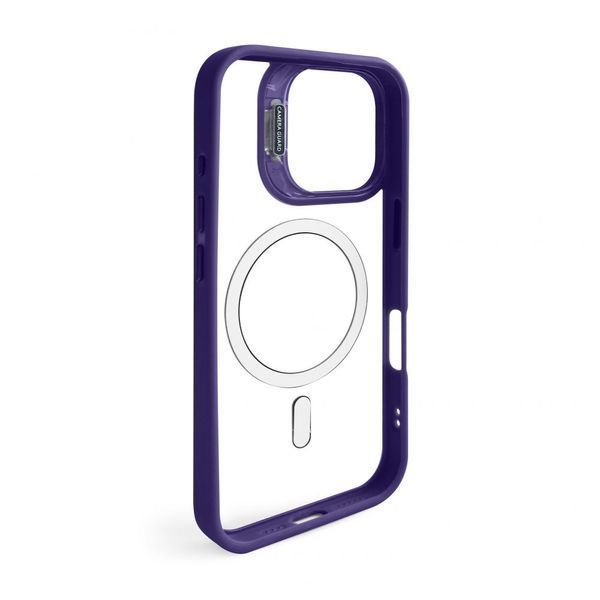 Чохол з функцією MagSafe для Apple iPhone 16 з підставкою та захистом для камер violet 2710000306689 фото