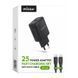 Мережевий зарядний пристрій (адаптер) 2в1 WALKER WH-64 PD_25W + Data Cable Type-C to Type-C black mzp-wal-wh64-bl-1 фото 3
