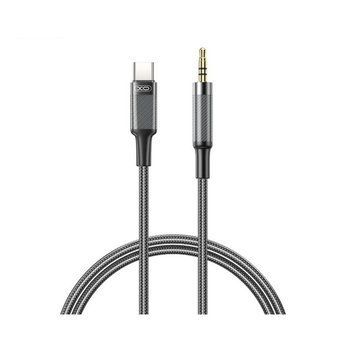 Аудіокабель XO NB-R279B Type-C to 3.5mm black cab-aux-xo-R279b-bl фото