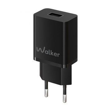 Мережевий зарядний пристрій (адаптер) WALKER WH-26 1USB / 2.4A black mzp-wal-wh26-bl-4 фото