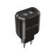 Мережевий зарядний пристрій (адаптер) WALKER WH-27 2USB / 2.1A black mzp-wal-wh27-bl-2 фото 1