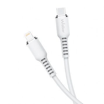 Кабель USB WALKER C795 Type-C to Lightning white cabel-usb-walcker-c795-ip-tc-wh фото