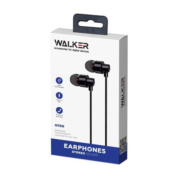 Навушники WALKER H700 black naushnik-walker-h700-bl фото