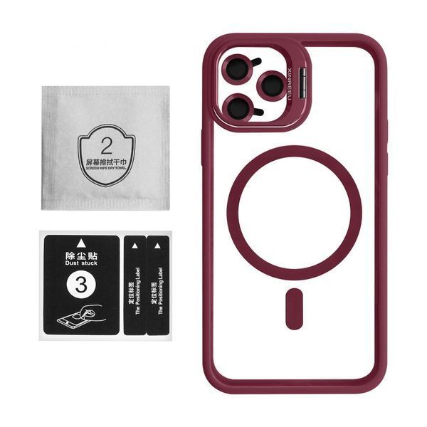 Чохол з функцією MagSafe для Apple iPhone 11 Pro Max з підставкою та захистом для камер bordo 2710000294573 фото
