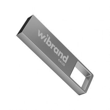 Флеш-пам'ять USB Wibrand Shark 64GB USB 2.0 silver flash_USB_wibrand_shark_64 фото