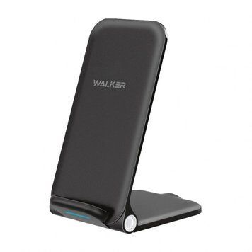 Бездротовий зарядний пристрій WALKER WH-52 15W black bzp-wh-52-bl фото