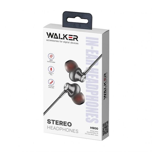 Навушники WALKER H900 black naushnik-walker-h900-bl фото