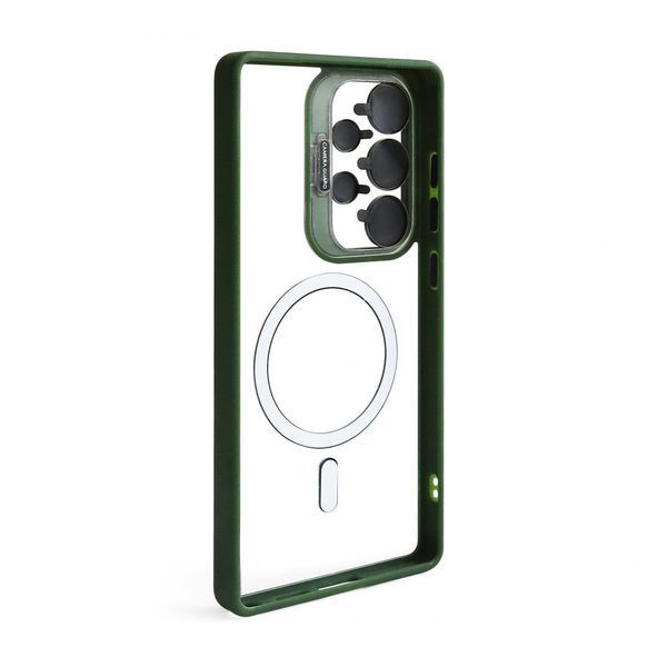 Чохол з функцією MagSafe для Samsung Galaxy S24 Ultra/S928 (2024) з підставкою та захистом для камер green (1) 2710000318750 фото