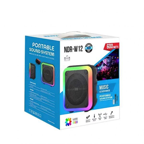 Портативна колонка NDR-W12 black Kolonka-ndrw12-black фото