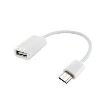 Перехідник OTG WALKER Micro to USB2.0 white cab-otg-walk-wh фото