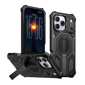 Чохол з MagSafe Armor Case для Apple iPhone 15 Pro Max з підставкою black (01) 2710000349730 фото