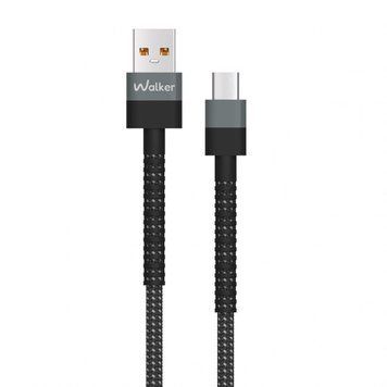 Кабель USB WALKER C700 Type-C black cabel-usb-walcker-c700-tc-bl фото