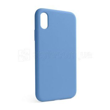 Чохол Full Silicone Case для Apple iPhone X, Xs cornflower (53) (без логотипу) 2710000257226 фото