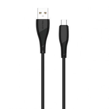 Кабель USB WALKER C345 Type-C black cabel-usb-walcker-c345-tc-bl фото