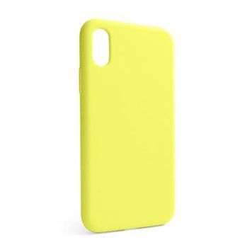 Чохол Full Silicone Case для Apple iPhone X, Xs flash lime (41) (без логотипу) 2710000257295 фото