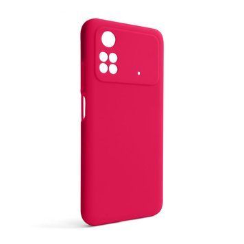 Чохол Full Silicone Case для Xiaomi Poco M4 Pro 5G fluorescent rose (37) (без логотипу) 2710000241249 фото
