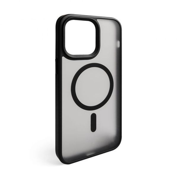 Чохол з функцією MagSafe для Apple iPhone 15 Pro Max з металевими кнопками black матовий 2710000298052 фото