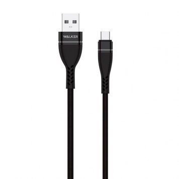 Кабель USB WALKER C580 Type-C black cabel-usb-walcker-c580-tc-bl фото
