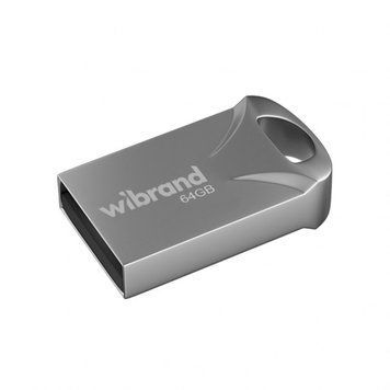 Флеш-пам'ять USB Wibrand Hawk 64GB USB 2.0 silver flash_USB_wibrand_hawk_64_2 фото