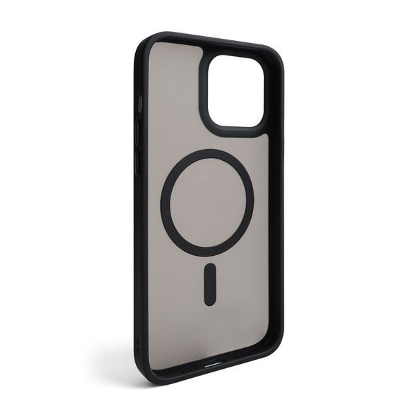 Чохол з функцією MagSafe для Apple iPhone 15 з металевими кнопками black матовий 2710000298038 фото