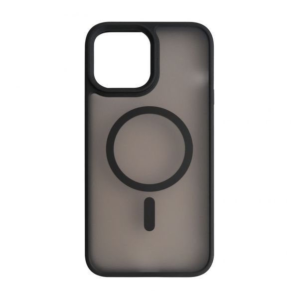 Чохол з функцією MagSafe для Apple iPhone 15 з металевими кнопками black матовий 2710000298038 фото