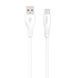 Кабель USB WALKER C585 Type-C white cabel-usb-walcker-c585-tc-wh фото 1